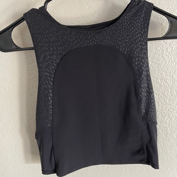 lululemon athletica Tops - lululemon Nulu and mesh high neck crop tank top